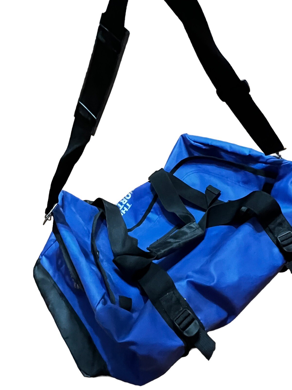 Vintage North Face Large Duffle Bag Vinyl Handle Rubb… Gem