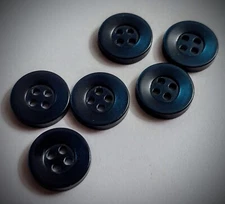 1/2" 4-Hole Dark Teal Dress Shirt Buttons