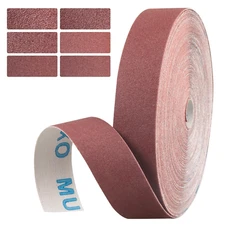 240 Grit Continuous Sandpaper Roll,1" X 32.14 Feet Emery Cloth Roll for Metalwor