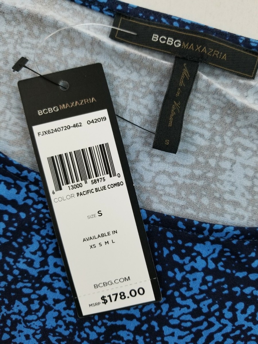 BCBGMAXAZRIA women dress FJX6240720-462 042019 pacific blue