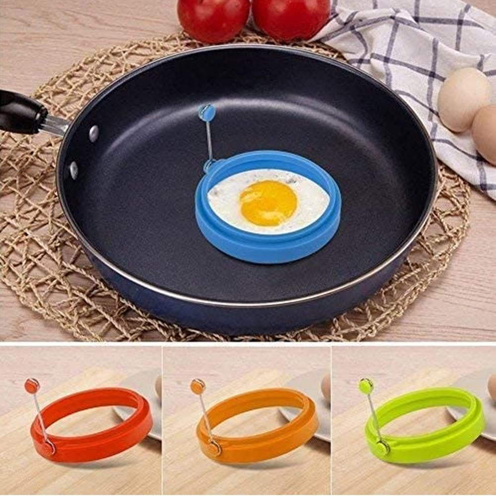 Silicone Egg Rings, 4 Inch Food Grade Egg Cooking Rings, Non Stick