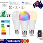 RGBW 15W E27 WiFi Smart LED Light Bulb Globe Color Lamp For Google Home AU Plug