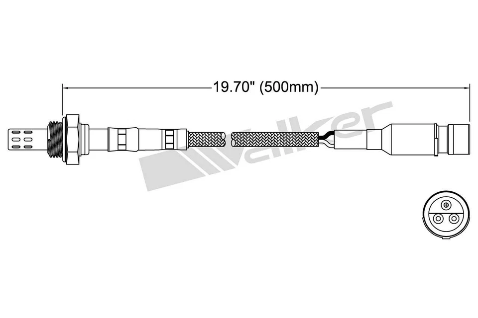 Sensor de oxígeno Walker para 325, 325e, 325es, 535i, 635CSi, 735i 250-23016 Foto 2 de 4