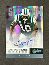 2012 Absolute Spectrum Auto Platinum #41 Santonio Holmes /25 New York Jets