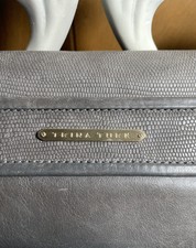 Trina Turk ~ Gray Leather Bag Shoulder Crossbody With Handle ~ Magnetic