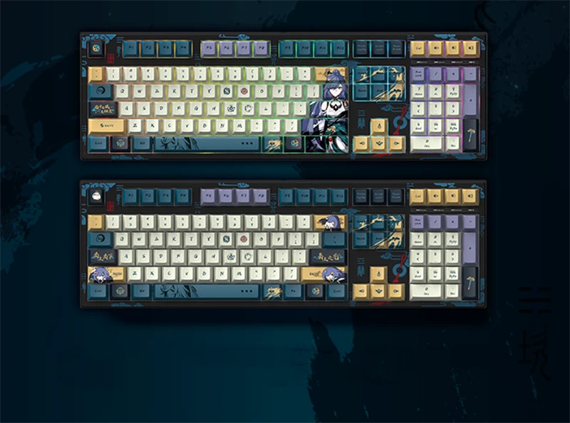 Honkai Impact 3 Fu Hua Custom Mechanical keyboard Box PBT RGB Mechanical Keyboar - Image 2 of 4