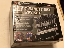 Performance Tool Hex Key Set W80274 10 Piece SAE T-Handle  (SAE)  @