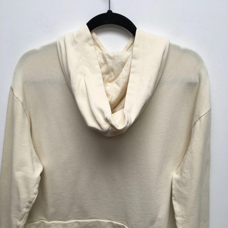 Sudadera con Capucha Zara Trafaluc Ecuestre Crema Cadena Estampada Manga Larga Terry L Foto 4 de 4