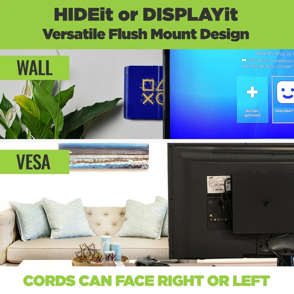 HIDEit Mounts HIDEit 4P Pro Wall Mount - Made in the USA - PlayStation 4 - Image 3 of 4