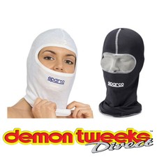 Sparco Softknit Kart / Karting / Go Kart Balaclava (Black Or White)