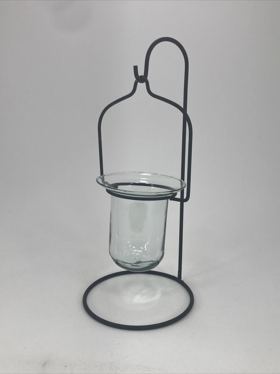Metal and Glass Hanging Votive Tealight Table Top Candle Holder 12