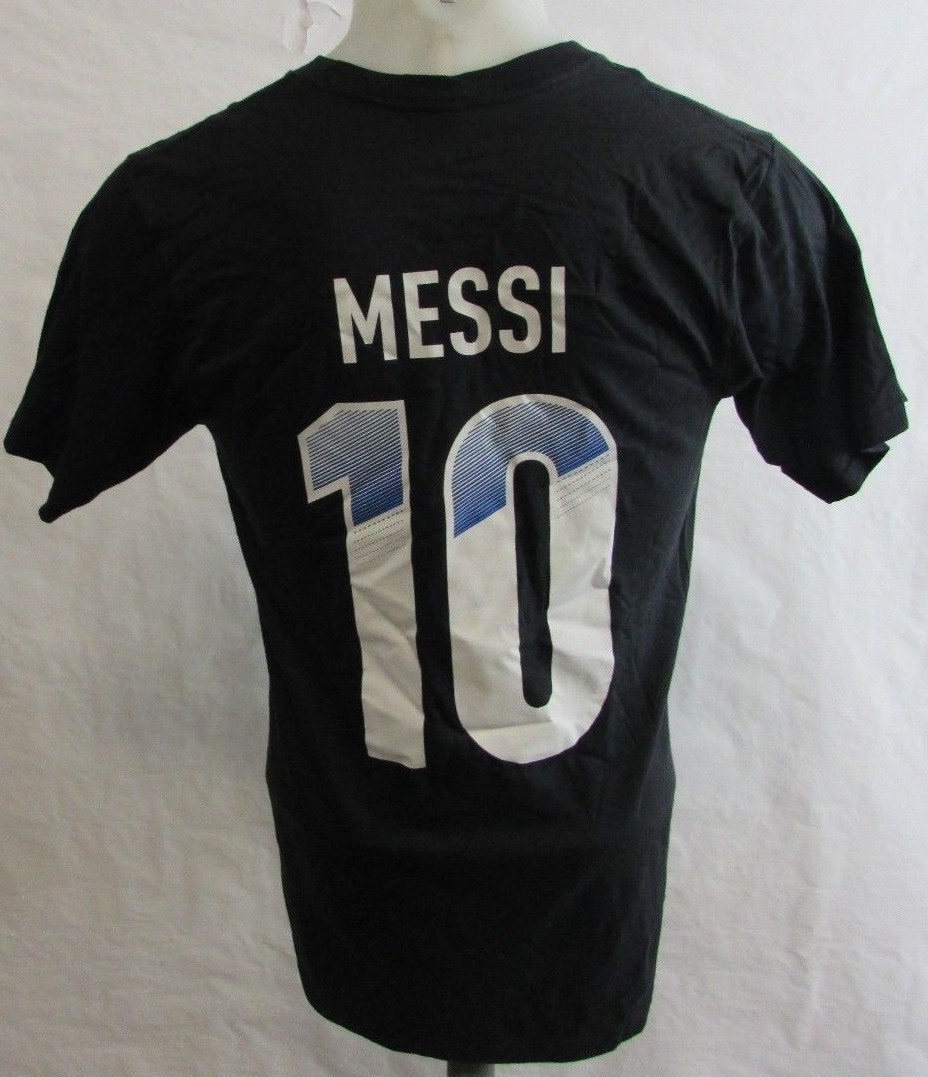 AFA Argentina Men's S/S Lionel Messi #10 Black Feels Good Tee S M