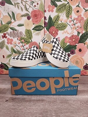 People Footwear THE SLATER REALLY Checker/Picket White Children's Shoe Size  C13