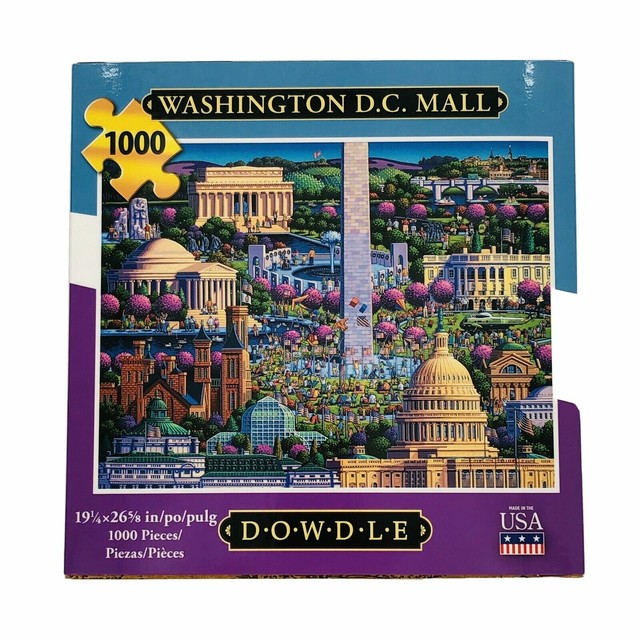 Dowdle Jigsaw Puzzle Washington DC Mall 1000 Pieces USA Folk Art for ...