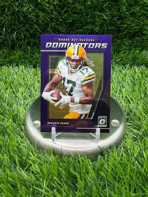 2021 Donruss Optic Davante Adams DM-DA Dominators FOTL Purple Stars Prizm /25