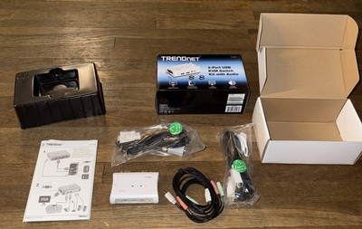 TRENDnet TK-209K 2-port USB KVM Switch Kit with Audio - Brand New in Box