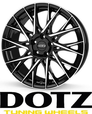 4x Dotz Fuji 9x20 5/112,0 ET44 Black/poliertshed
