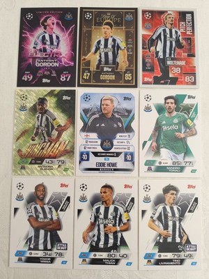 Match Attax Extra 25/26 Newcastle United Team Set Lot 9 Karten 2025/2026