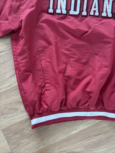 Vtg Y2K Indiana University Hoosiers Colosseum Athletics Pullover Jacket Mens L - Picture 4 of 10