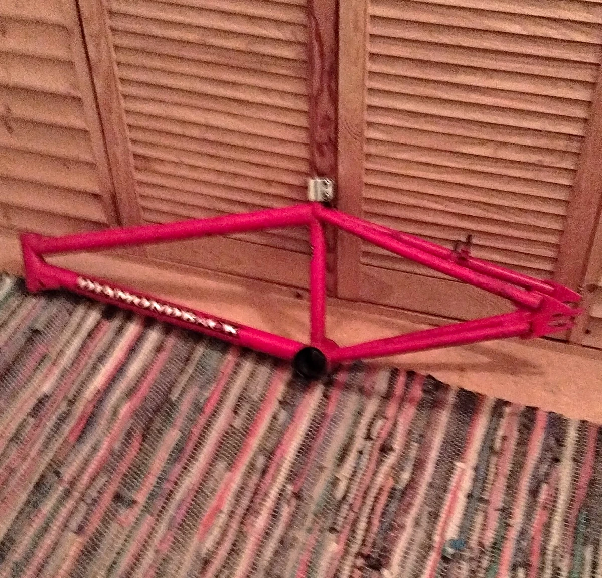 Diamondback BMX Fahrradrahmen 20 Zoll aus Stahl rot, nur Rahmen (1 Teil)