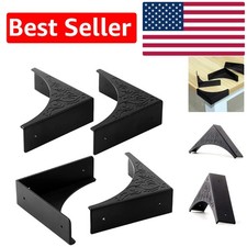 4 Pcs Antique Zinc Alloy Corner Protectors - Stylish Furniture Safety Guards