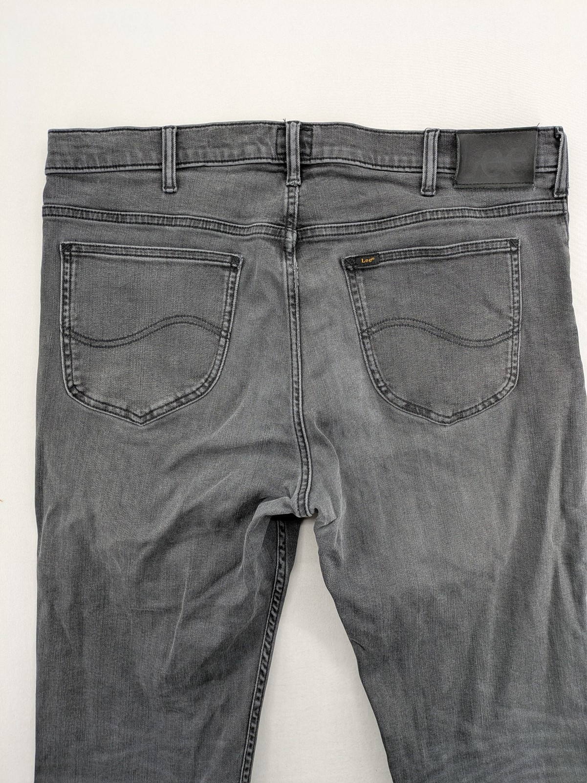 Lee Herren Jeans Hose W36 Grau Anthrazit Straight Leg Stretch Denim image 9
