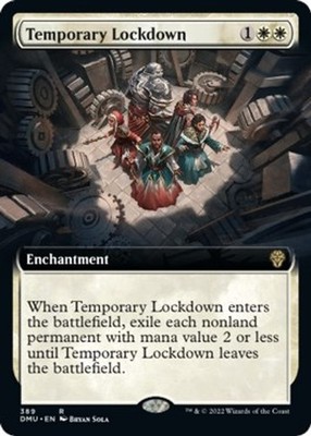LP - Foil - Temporary Lockdown (Extended Art) - 389 - Dominaria United