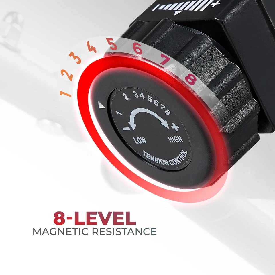 Bicicleta estática de ejercicio reclinada magnética silenciosa entrenamiento completo para fitness en casa Foto 4 de 4