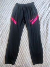 Nike Black Pink Dri-Fit Joggers Kids Medium Activewear Gym School Sports