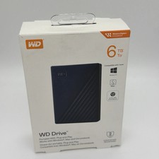 WD Western Drive Portable 6 TB HDD External Hard Drive Windows Mac - NEW