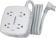 6 Ft Surge Protector 8 Outlets 4 USB