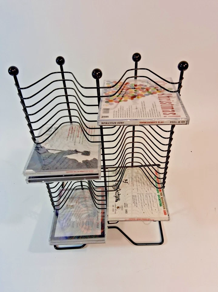 Vintage Atlantic 50 Slot Wire CD Rack - Image 4 of 4