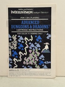 Advanced Dungeons & Dragons - Intellivision, 1982 CIB w/ Overlays & Manual WORKS