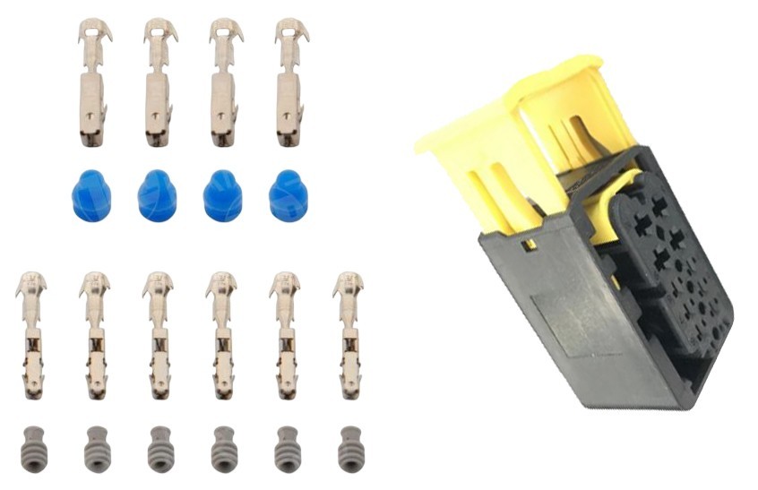 10 Pin 10 Way Female HDSCS Connector Plug Kit 1.5 & 2.8 MCP As 1-1564514-1
