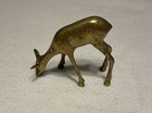 VINTAGE SOLID BRASS DEER FIGURINE HAND MADE IN INDIA — photo 3