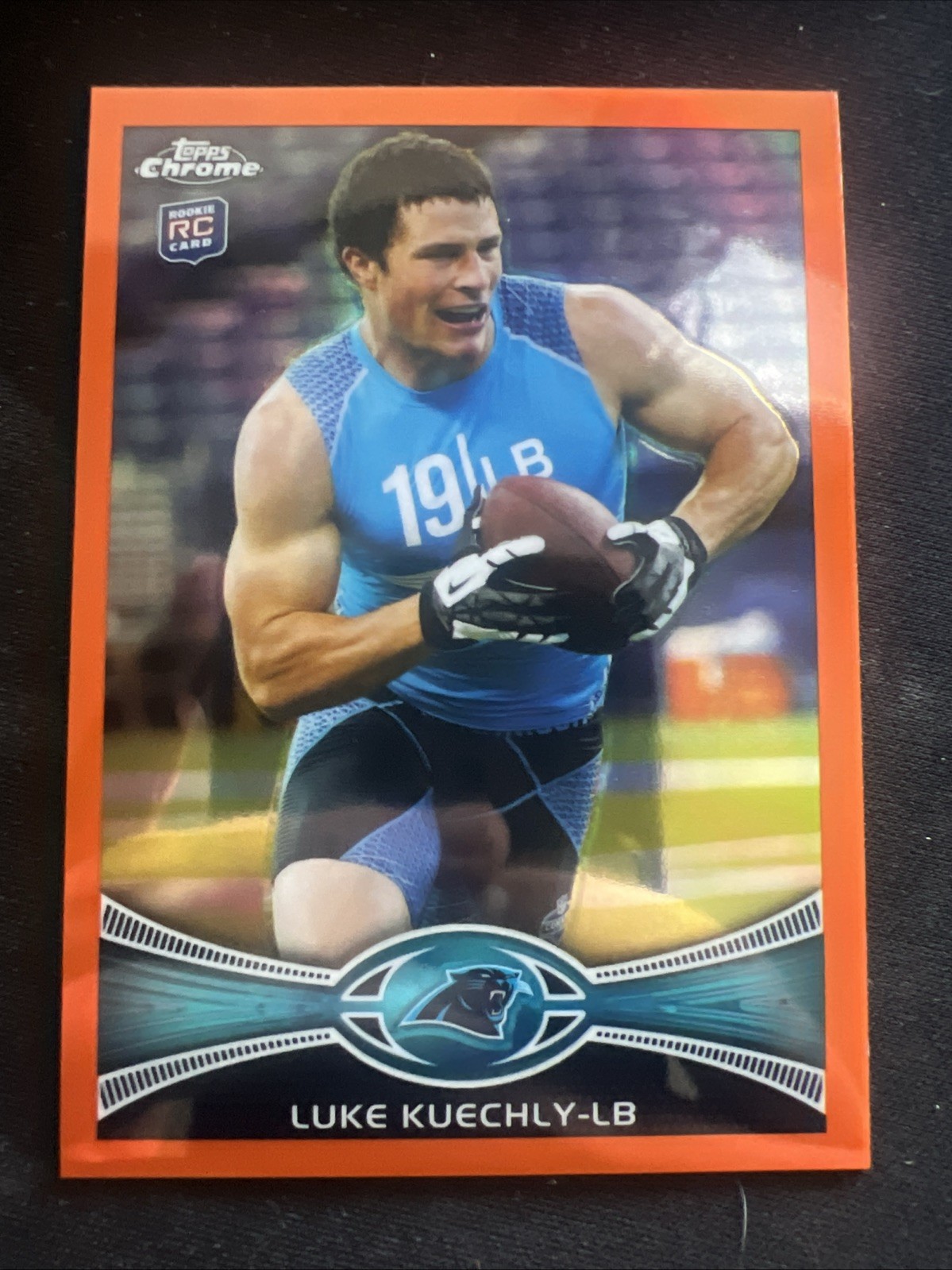 2012 Topps Chrome - Luke Kuechly #45 Orange Refractor (RC) HOF Panthers