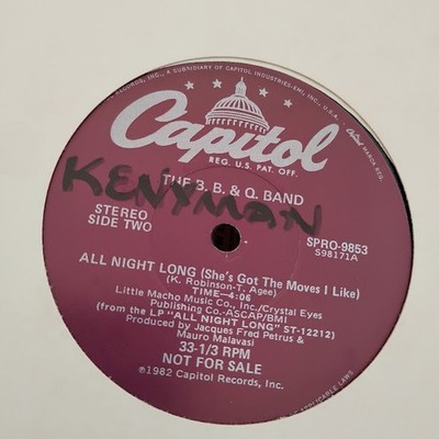 The B.B. & Q. Band   All Night Long 12'' DISCO FUNK BOOGIE HEAR! 1982