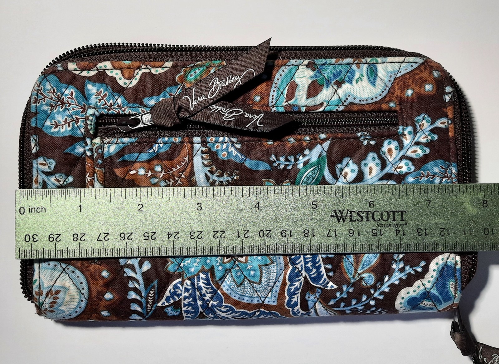 Vera Bradley Java Blue Women’s large Zip Wallet &… - image 5