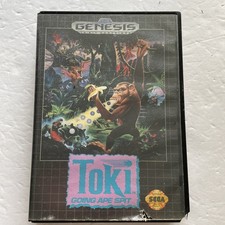 Toki: Going Ape Spit (Sega Genesis, 1992) Cartridge In Box- Tested
