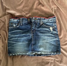 Vintage Slap Denim Mini Skirt