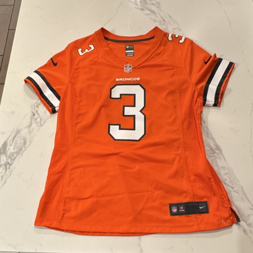 Nike NFL Denver Broncos Wilson #3 Orange Football Jersey XL Officially Licensed - Picture 1 of 5