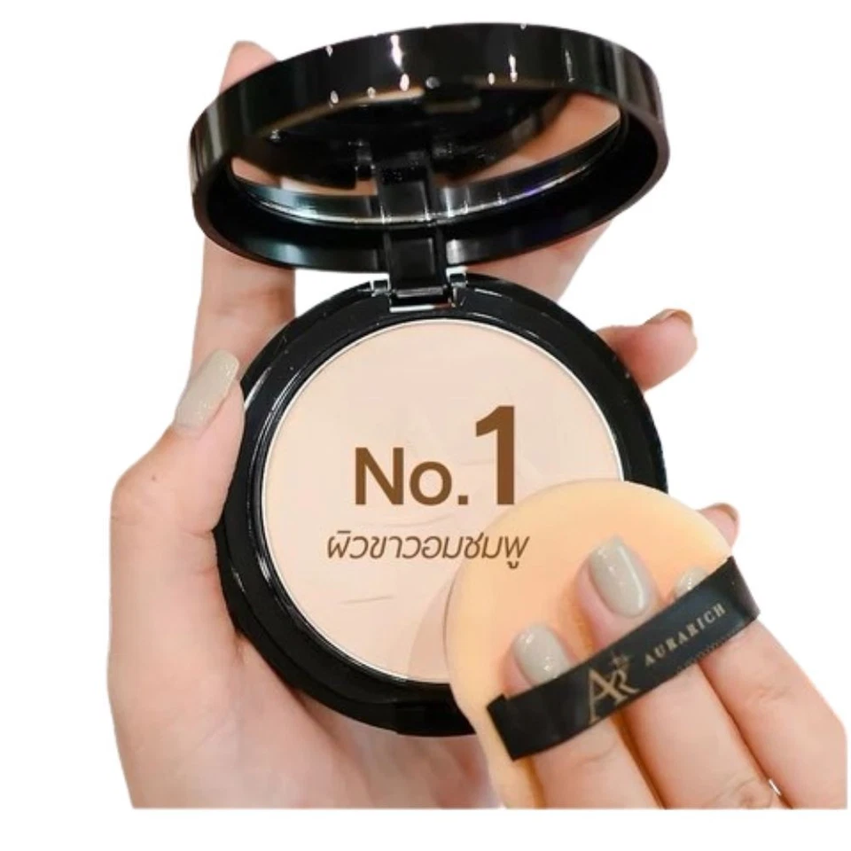 01 New Aura Rich Powder Foundation Perfect Real SPF50 PA++++ 15g Color Compact P - Image 3 of 4