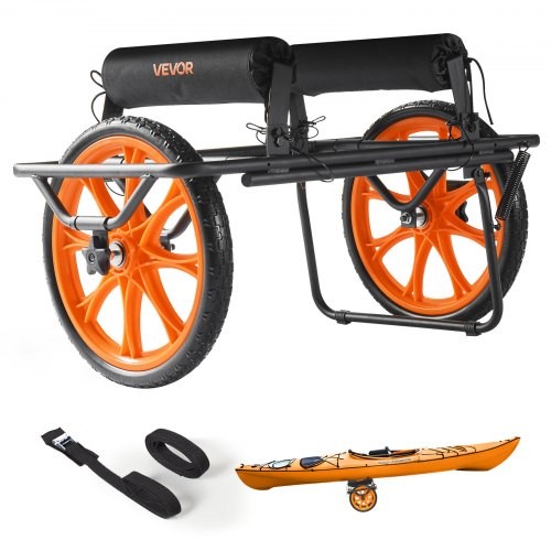 Cart,330 Lbs Load Capacity,canoe Cart Dolly W/15-inch Solid 