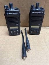 2x Motorola XPR3500 UHF 403-512Mhz Digital Radio AAH02RDH9JA2AN W/ BATTERIES
