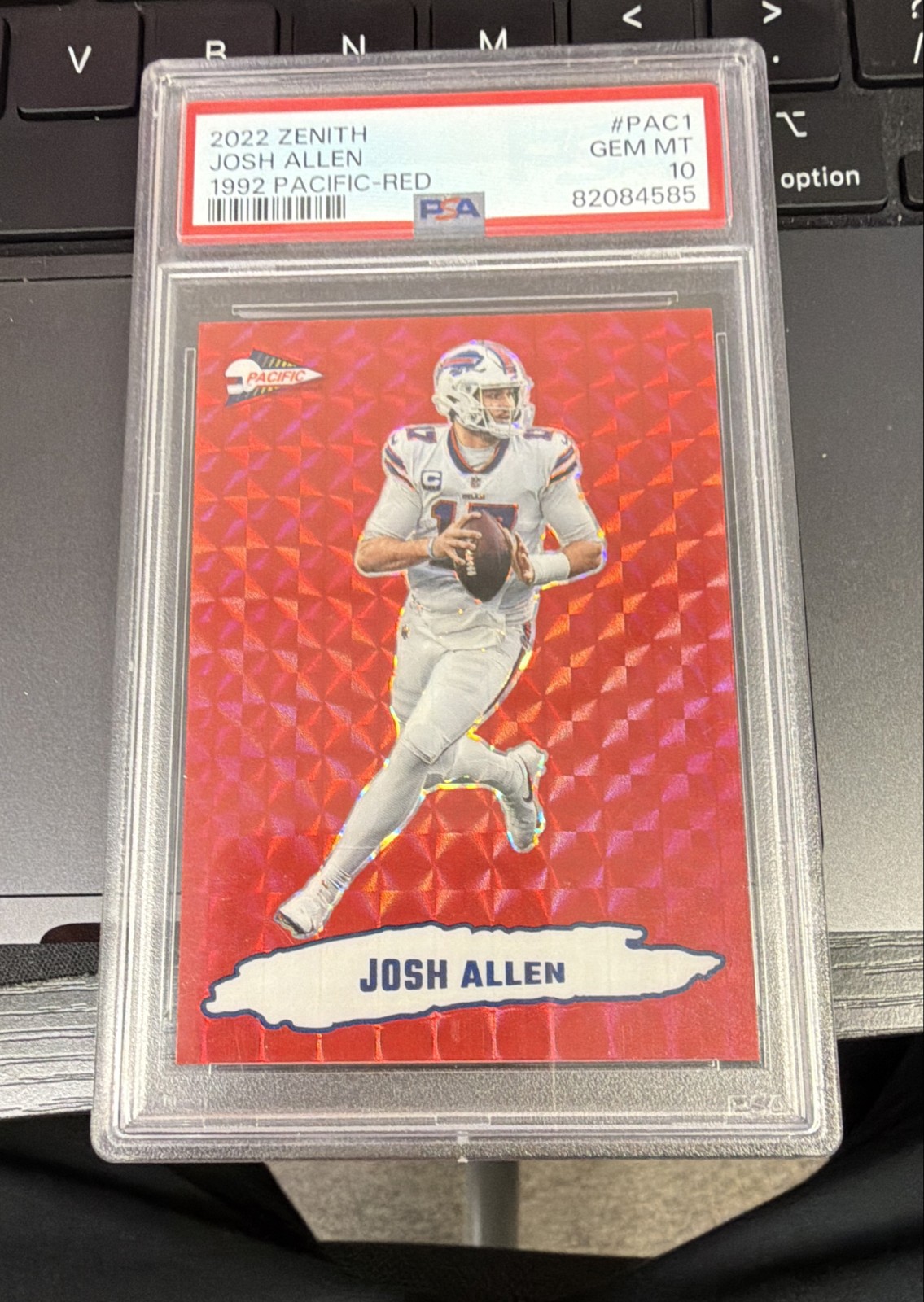 2022 Panini Zenith - 1992 Pacific Josh Allen #PAC-1 Red