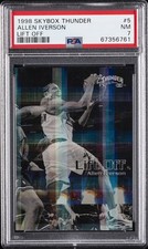 1998 SKYBOX THUNDER LIFT OFF #5 ALLEN IVERSON PSA 7