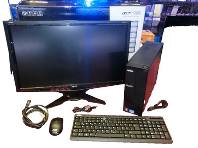 Acer Aspire X1935 Desktop PC & Monitor Acer G245HQ, Intel i5 Quad, 2Y Warranty