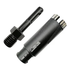 SHDIATOOL 1-3/8 Inch Granite Hole Saw Plus SDS Adapter for Marble Hard Stone ...