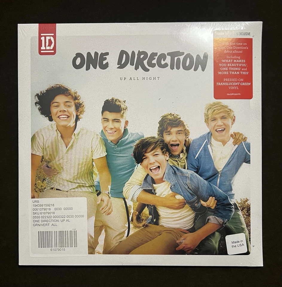 MINOR CREASE One Direction Up All Night Translucent Green Colored 2LP Vinyl NEW - Image 2 of 4