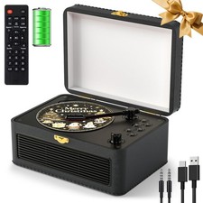 Gueray CD Player Portable Bluetooth: Retro CD Players with Speakers Vintage C...